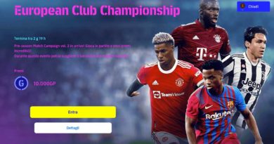 eFootball 2022 - Ultimo Evento per la Campagna PreSeason Volume 2: European Club Championship!