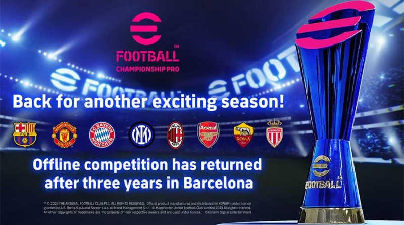 KONAMI svela gli otto club protagonisti dell’eFootball Championship Pro 2023