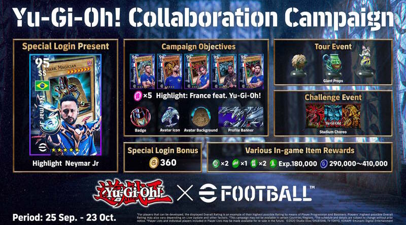 eFootball e Yu-Gi-Oh! Card Game: collaborazione esclusiva ed evento speciale con Neymar Jr.